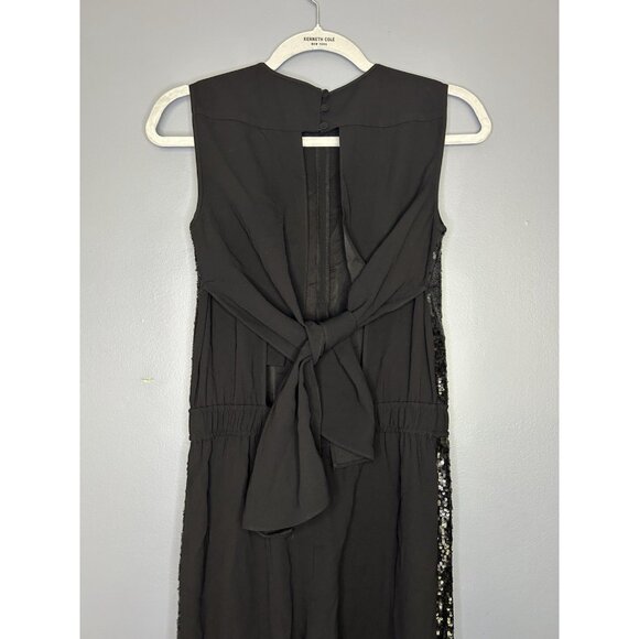 BCBGMAXAZRIA Mirabella Jumpsuit XS Open Back Sleeveless Sequins New Years Party - Picture 8 of 16